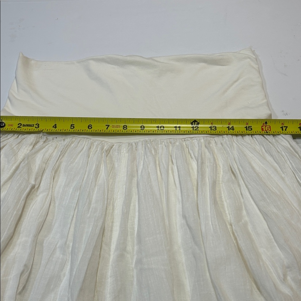 Free People Cream A-Line Skirt - Picture 7 of 9